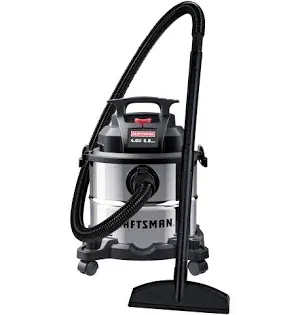 Photo 1 of ****MISSING HOSE ATTACHMENTS****

CRAFTSMAN 5-Gallon 4-HP Corded Wet/Dry Shop Vacuum