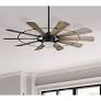 Photo 1 of ****MISSING SCREWS/SMALL HARDWARE******

Harbor Breeze Henderson 60-in Matte Black with Rustic Weathered Oak Blades Integrated LED Indoor Ceiling Fan