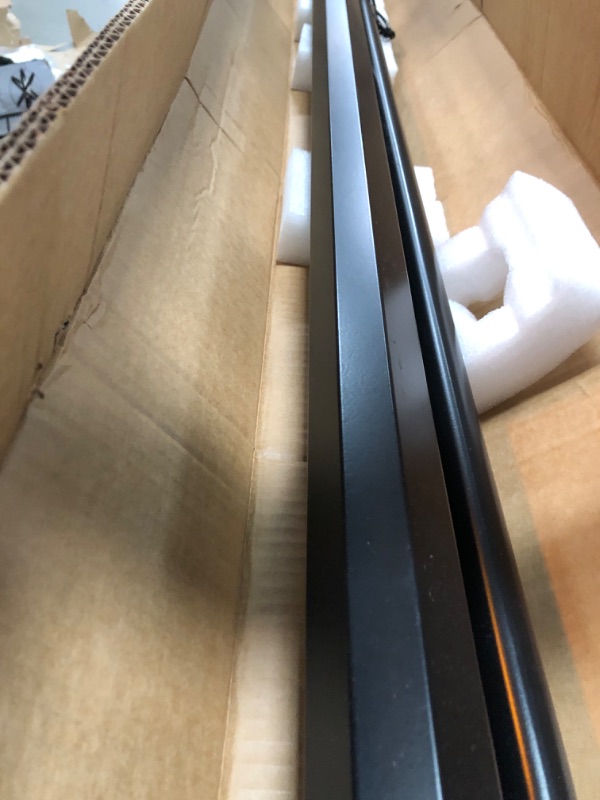 Photo 1 of VIVOHOME Projector Screen Pull Down, 16:9 100 Inch Retractable Projection Screen, HD 4K Manual Pull Movie Screen for Home Theater, Cinema, Office (87x49 Inch Black)