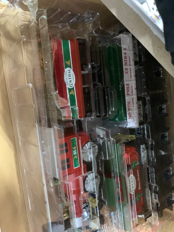 Photo 2 of *box is damaged, item is new* Lionel Trains North Pole Central Ready to Play Battery Power Christmas Train Set