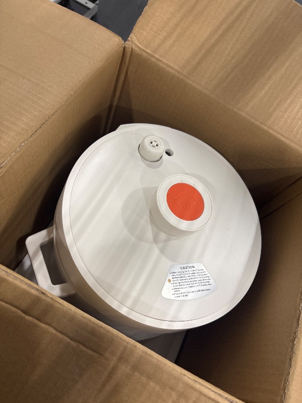 Photo 1 of NutriChef Electric Pressure Cooker 6 Quart Capacity | 9 Function Digital Countertop Pressure Cooker | Adjustable Time & Temperature | Cook, Bake, Steam, Broil, & Braise | 13.1 x 11.4 IN | White