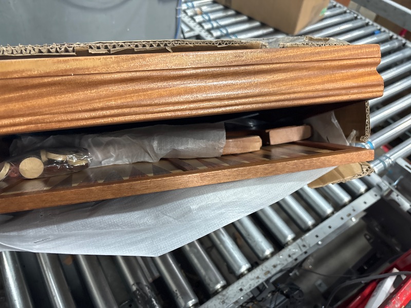 Photo 1 of VEVOR 3-in-1 Chess Checkers Backgammon Table Set, 18 Inch Premium Wooden Chess Table, Deluxe Combo Game Table Furniture Set, Chess Set Board Game Gift for Family Board Games