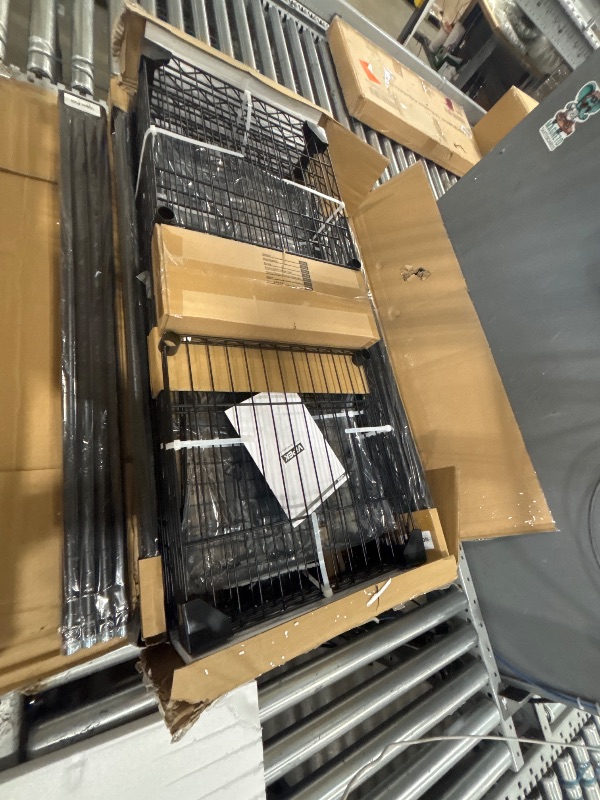 Photo 1 of VIPEK V50 Extra Large Portable Closet Rack Bedroom Armoire Freestanding Wardrobe Closet, Heavy Duty Clothes Rack Multi-Functional Metal Clothing Rack for Hanging Clothes, Max Load 1300lbs, Black