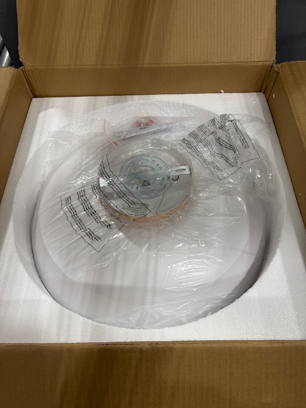 Photo 1 of kudos Large Flush Mount Ceiling Light, 21inch LED Ceiling Light Fixture, White and Gold Finish, 44W 2500lm Modern Ceiling Light Fixtures for Living Room, Bedroom, Hallway, 5CCT Adjustable, KDCL02-WT-L