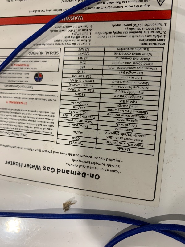 Photo 1 of JOVJOYER RV Tankless Water Heater - RV Instant Hot Water Heater with 15 x 15 inches White Door and Remote Controller Included - Endless Hot Water for RV - DC 12V Power