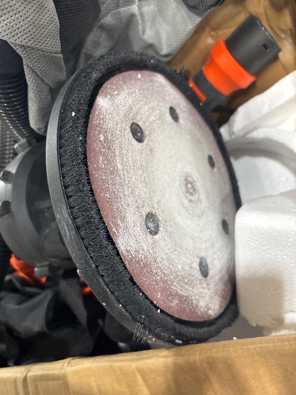 Photo 1 of Drywall Sander, 1000W Popcorn Ceiling Removal Tool, Automatic Drywall Sander with Vacuum Dust Collection, LED Light, 6 Variable Speed 800-2200RPM,15Pcs Sanding Discs, Foldable & Extendable Handle