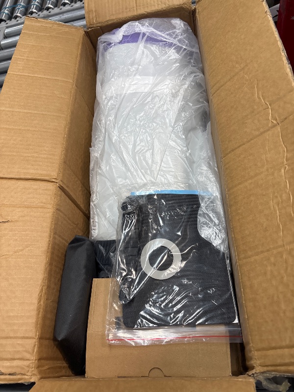 Photo 1 of Inflatable Gymnastics Mat 10ft/13ft/16ft/20ft/ Air Tumbling Track Mats 4/8 inches Thick for Home Use/Training/Cheerleading/Yoga/Water with Pump 10ft x 3.3ft x 4inch Purple Black