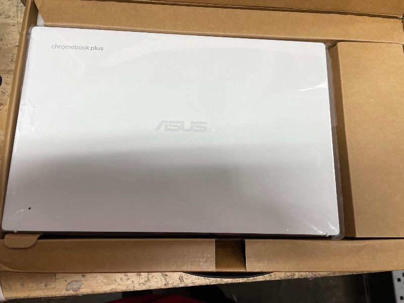 Photo 2 of ASUS Chromebook Plus CX34 Laptop with Google AI, 14" Display (1920x1080), Intel® Core™ i3-1215U Processor, 8GB RAM, 256GB UFS Storage, ChromeOS, White, CX3402CBA-DH386-WH