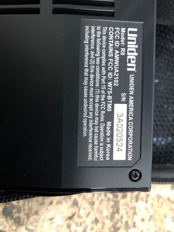 Photo 1 of UNIDEN R8 Extreme Long-Range Radar/Laser Detector