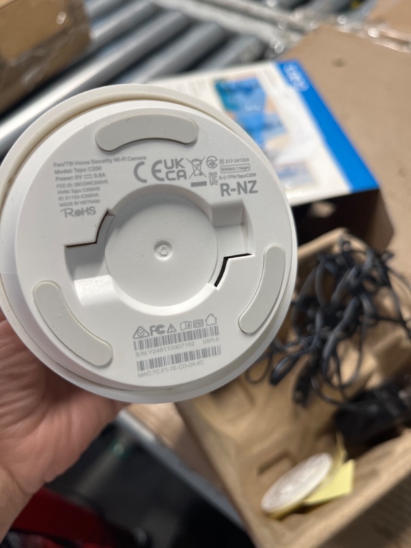 Photo 3 of ****UNKNOWN MISSING PARTS , CANNOT FULLY TEST ****

TP-Link Tapo Pan/Tilt Security Camera for Baby Monitor, Pet Camera w/Motion Detection, 1080P, 2-Way Audio, Night Vision, Cloud & SD Card Storage, Works with Alexa & Google Home (Tapo C200)