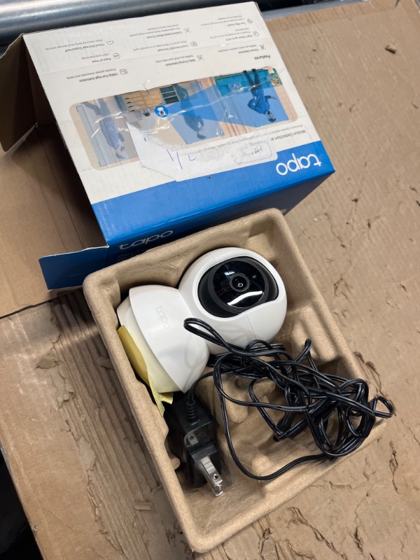 Photo 2 of ****UNKNOWN MISSING PARTS , CANNOT FULLY TEST ****

TP-Link Tapo Pan/Tilt Security Camera for Baby Monitor, Pet Camera w/Motion Detection, 1080P, 2-Way Audio, Night Vision, Cloud & SD Card Storage, Works with Alexa & Google Home (Tapo C200)