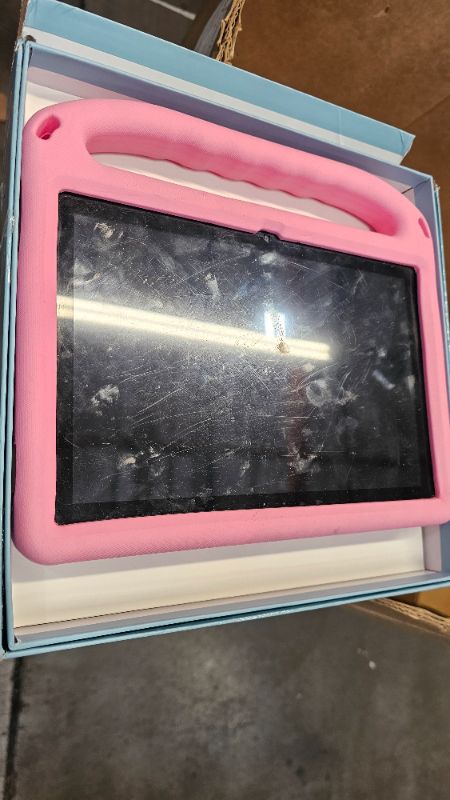 Photo 2 of 2024 Upgraded Kids Tablet, Weelikeit 10-Inch Android 14 Tablet for Kids, 8GB (4+4) RAM + 128GB Storage, 6000mAh Long Battery, Dual Cameras, Great Tablet for Toddlers, Case Included (Pink)