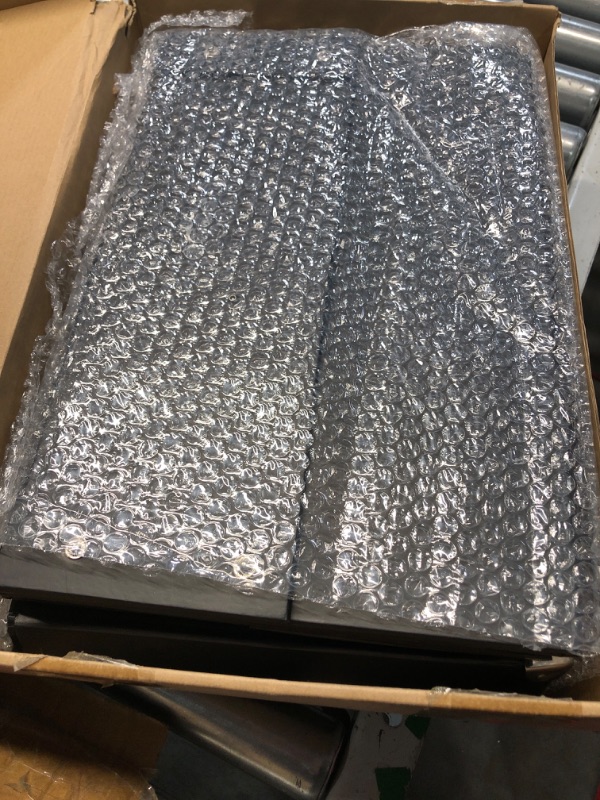 Photo 1 of punemi Under Bed Storage Container, 2-Pcs Below 6 Inch Height Stackable Storage Bins With Lid, Hard Shell Protection & Sturdy Sidewalls Bottom, Low Profile Underbed Organizers, Large Memory Box Black