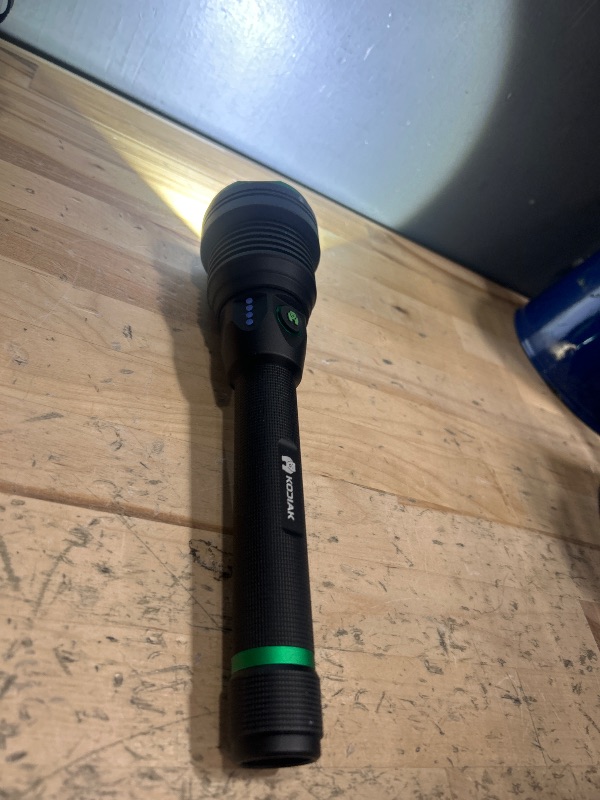 Photo 2 of **UNABLE TO TEST, MAY NEED TO BE CHARGED**
LitezAll 26055 Kodiak Kraken Rechargeable 6000 Lumen Tactical Grade Flashlight with Power Bank