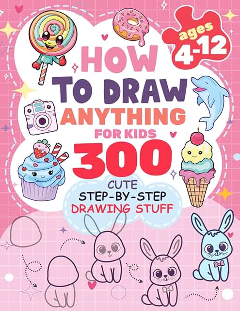 Photo 1 of  
How to Draw Anything for kids: 300 Cute Step-by-Step Drawing Stuff: Amazing