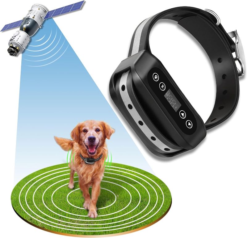 Photo 1 of ***used***GPS Wireless Dog Fence System, Electric Satellite Technology Pet Containment System by GPS Signal for Dogs and Pets with Waterproof & Rechargeable Collar Receiver, Container Boundary (Black)