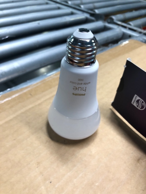 Photo 3 of ****untested****Hue 563254 White and Color Ambiance A19 Bluetooth 75W Smart LED Bulb