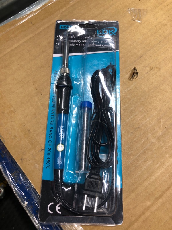 Photo 2 of ***untested***LDK Soldering Iron Kit Electric 60W 110V Adjustable Temperature Soldering Gun Welding Tools