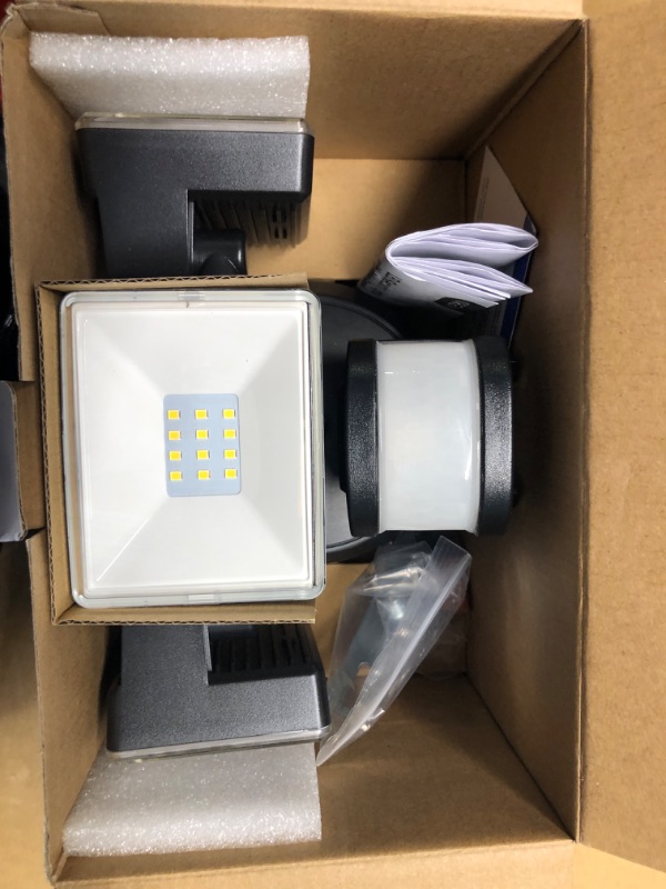 Photo 3 of ***untested***OREiN 3500LM/26W Flood Lights Outdoor, 240°/40FT Motion Sensor Outdoor Lights Dusk to Dawn Security Lights IP65 Waterproof 3 Modes for Outside 3500SQ.FT Front Door, Garage, Black (Hardwired)