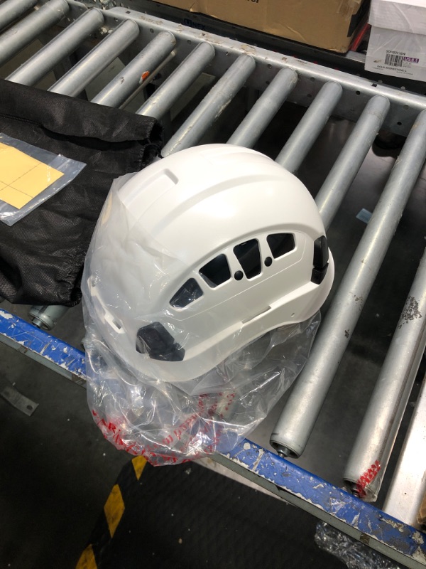 Photo 2 of ***no visor*** UNINOVA Hard Hats Construction OSHA ANSI Z89.1 Approved Safety Helmet Vented Hard Hat with Visor Adjustable 6 Pt Suspension Safety Hardhats Construction Work(01White Smoked Visor)
