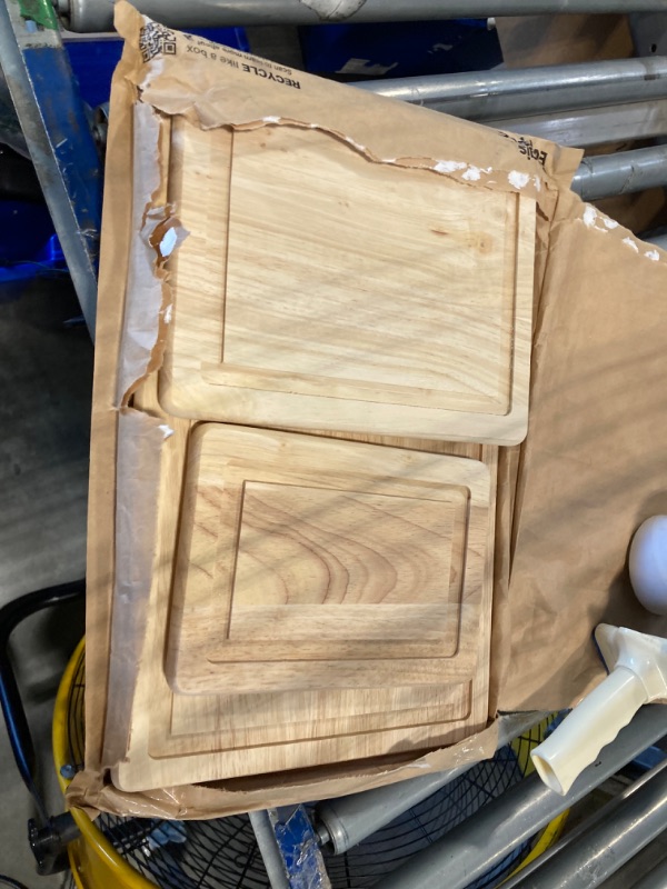 Photo 1 of 16" Best Acacia Wood Cutting Board for Kitchen Large Charcuterie Board Wooden Chopping Boards Butcher Block Fruit Charcuterie Cheese Boards Meat Serving Platter Carving Board