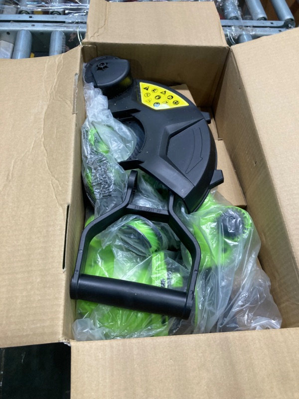 Photo 3 of ****HARDWARE MISSING***
SUNCHERS 12-inch 20V Cordless String Trimmer with Charger, 2 X 2.0Ah Battery Powered Grass Mover with Auto Line Feed, 2 in 1 Lawn Edger with 8 Pcs Grass Cutter Spool Line and 2 Spool Cap, Green