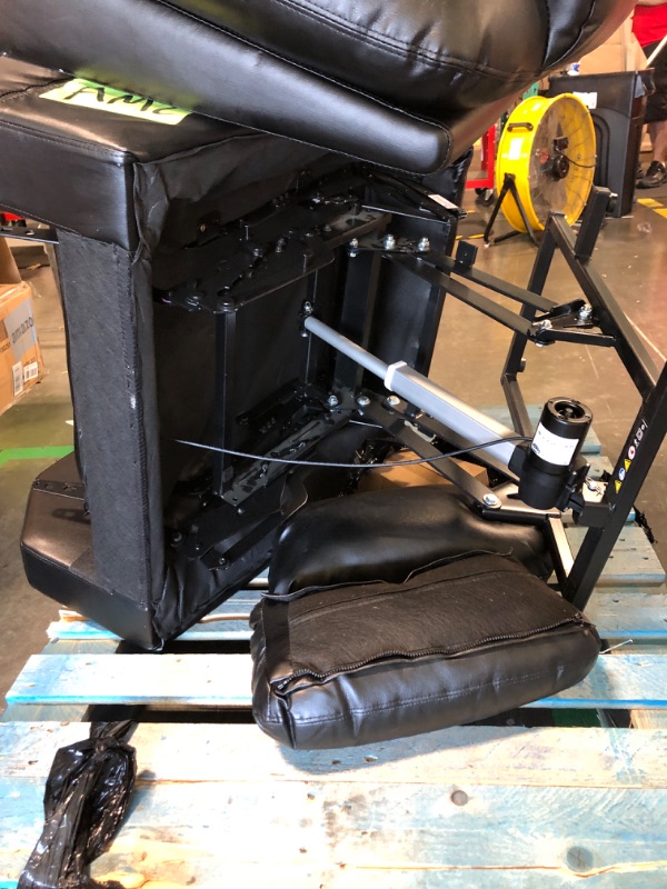 Photo 4 of ***damage in last photo*** YITAHOME Power Lift Recliner Chair for Elderly Recliner Chair with Massage and Heat Faux Leather Lift Chair with Remote Control for Living Room, with 2 Cup Holders Side Pockets, Black