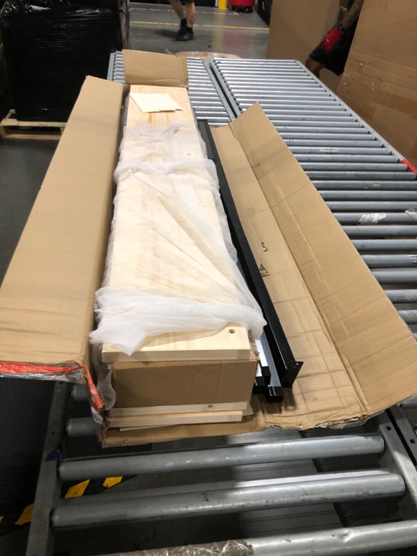 Photo 1 of ***loose hardware in box*** Panana 9 Inch Metal Box Spring Bed Base/Heavy Duty Steel with Fabric Cover/Mattress Foundation/Wooden Frame Easy Assembly,Full,White
