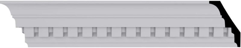 Photo 1 of ***stock photo is a similar item*** Dentil Trim, 3"H x 1"P x 90"L, White