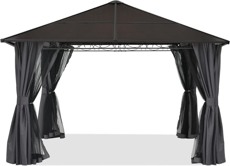 Photo 1 of ***USED***Hardtop Patio Gazebo with Curtains and Netting by ABCCANOPY