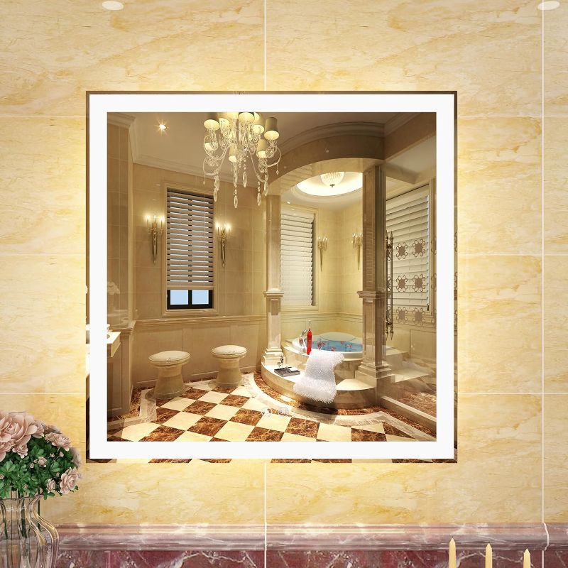 Photo 1 of ***stock photo is a similar item*** ISTRIPMF led lighted bathroom mirror 30x30