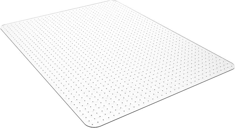 Photo 1 of ***damage shown in last photo*** Office Chair Mat for Low Pile Carpet, Transparent Desk Chair Mat for Carpeted Floors, Easy Glide Floor Protector Mat for Office Chairs