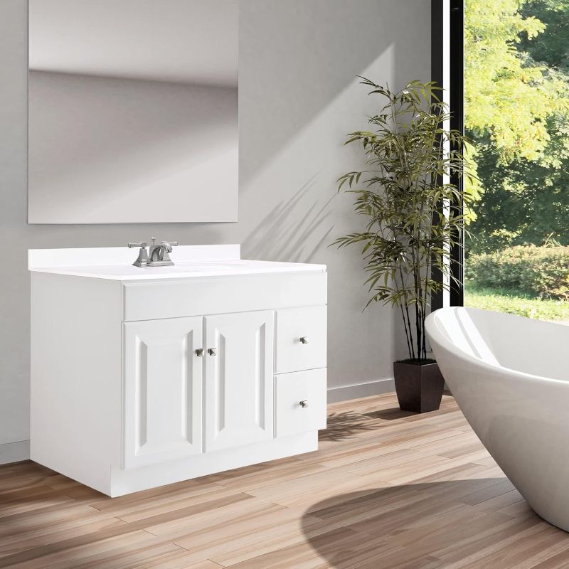 Photo 1 of ***stock photo is a similar item*** 36' bath vanity-cabnet-white