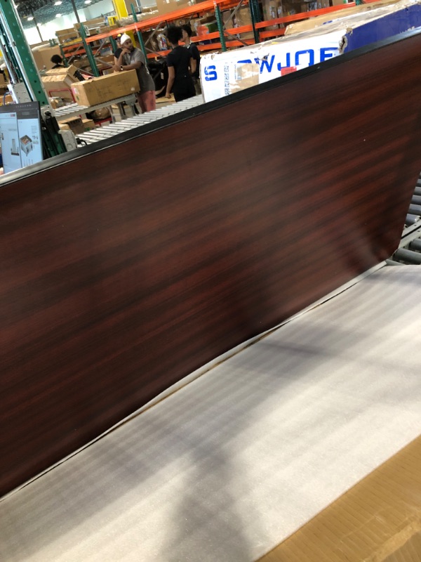 Photo 1 of ***only table top*** Regency Via Rectangular Training Table, 72" x 24", Mahogany/Grey