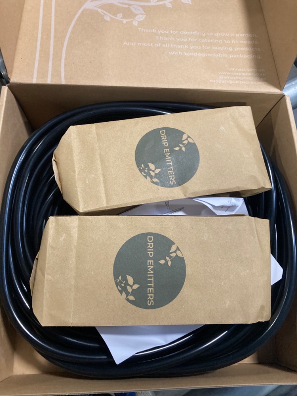 Photo 1 of CARPATHEN Drip Irrigation System - Adjustable Premium Irrigation System for Garden, Raised Beds - Complete Drip Irrigation Kit with Drip Emitters, 5/16" and 1/4" Irrigation Tubing and Barbed Fittings