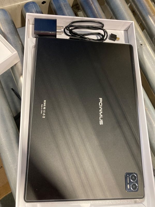 Photo 2 of ***NOT FUNCTIONAL/FOR PARTS ONLY** POWMUS Tablet 14 inch Ultra Big Android 14 Tablets, 256GB Storage(Expand to 1TB),36GB(12+24) RAM, 11580 mAh Battery 18W PD Fast Charger, 8 Core 2.0gHz CPU,4 Speakers, 5G WiFi with Case-Black