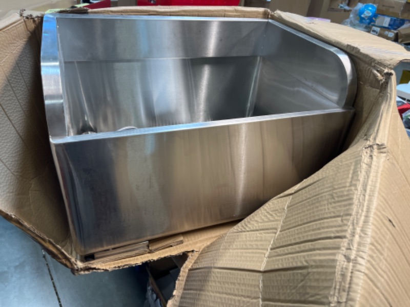 Photo 3 of ***AS IS / NO RETURNS -  FINAL SALE*** parts only*****
Commercial Floor Mop Sink,Stainless Steel Mop Service Basin,Standing Industrial Slop Sink Serveware Laundry Slop Sink,Floor Mount Mop Sink For Kitchen Business Garages?23.6 * 16.1 * 21.6in)