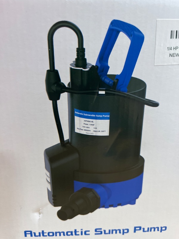 Photo 1 of 1/4 HP Automatic Submersible Sump Pump