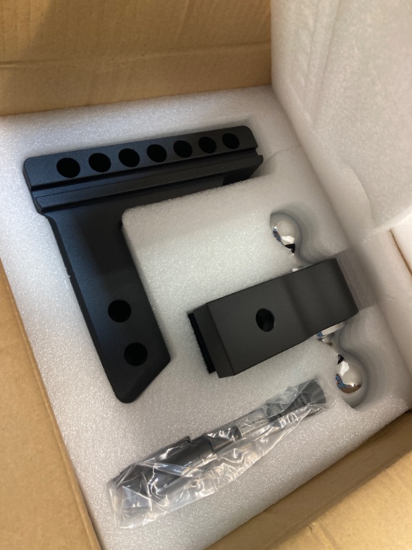 Photo 1 of ***USED***Adjustable Trailer Hitch- Drop Hitch/Tow Hitch with 2inch Receiver - 6" Drop/Rise with 2" and 2-5/16" Tow Balls-12500GTW with Double Anti-Theft Pins Locks, Black