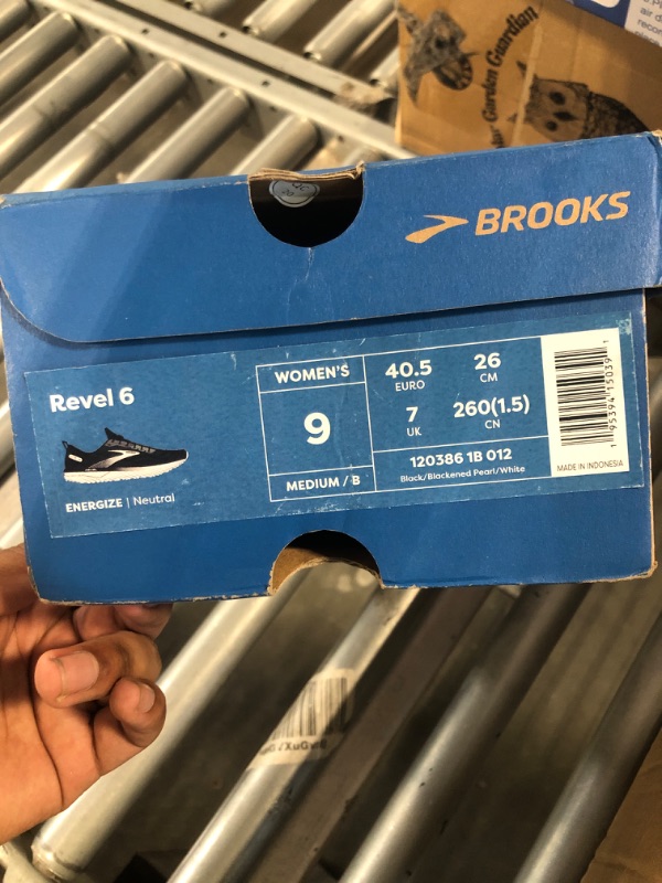 Photo 3 of *** LEFT SHOE ONLY*** Brooks Women’s Revel 6 Neutral Running Shoe - Black/Blackened Pearl/White - 9 Medium