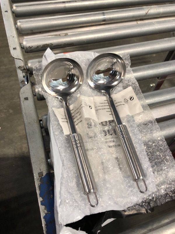 Photo 1 of Simpli-Magic 79311 Stainless Steel Soup Ladle, 2 Count Bundle, Stainless Steel, Pack of 1, 2 Count)