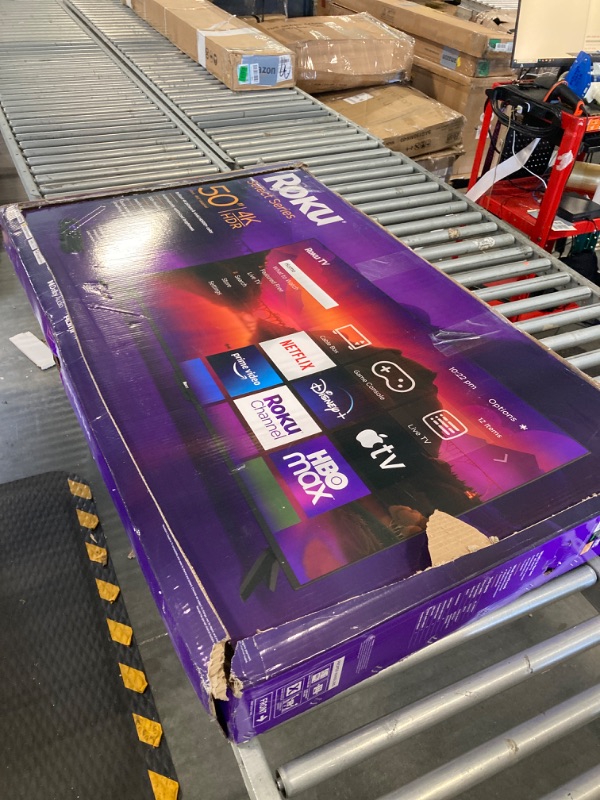 Photo 1 of **no tv remote**Roku Smart TV – 50-Inch Select Series 4K HDR RokuTV Enhanced Voice Remote