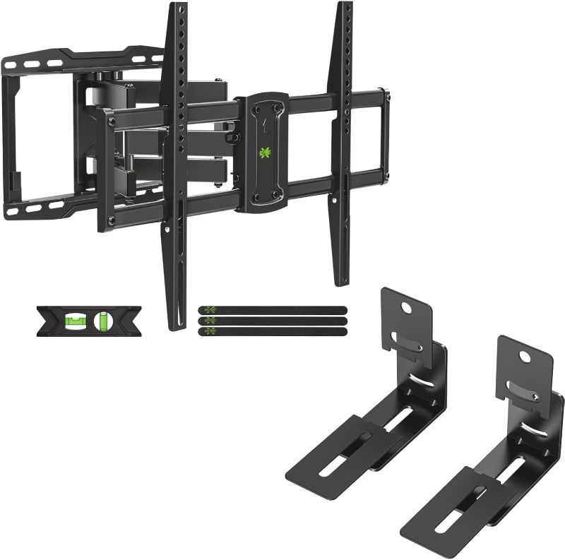 Photo 1 of **** Available model XML030-K*** USX Mount UL Listed Full Motion TV Wall Mount for Most 37-86 inch TV, Soundbar Mount for Samsung, Sony, LG, Vizio, Bose, Onn & More Sound Bar Mounts-Universal Soundbar Mounting Bracket Under TV