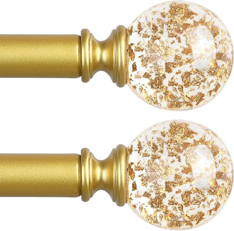 Photo 1 of ***Product with only some features similar to the picture*** Knobelite ( 2 Pack) gold decorative, size 36 inch - 72 inch 