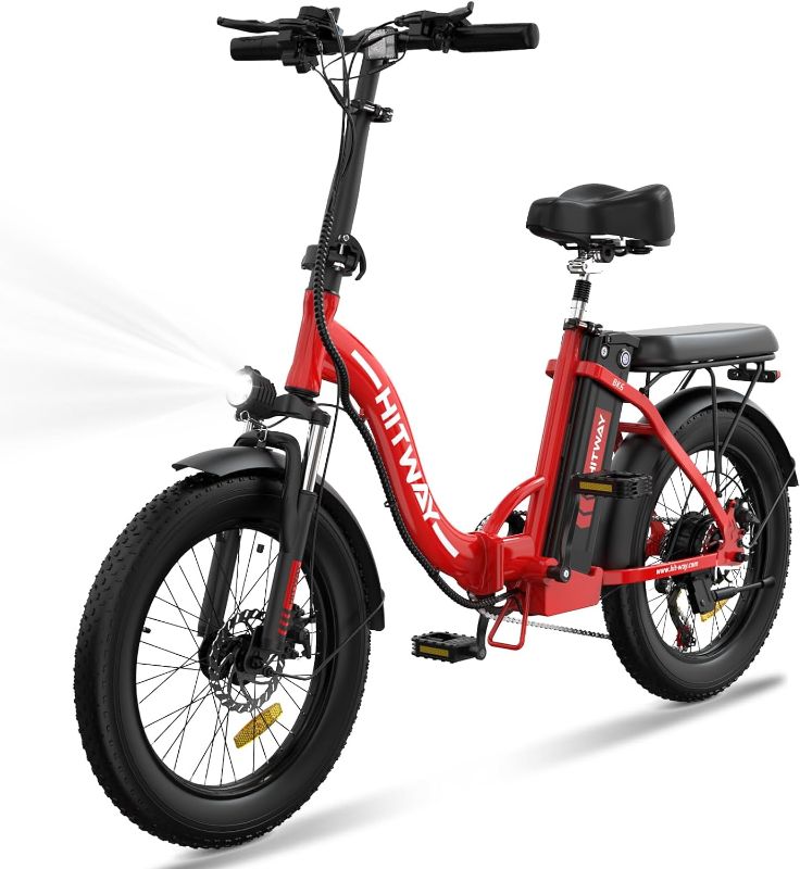 Photo 1 of ***USED***HITWAY Electric Bike for Adults, 20" Fat Tire E Bike 750W 20MPH Removable Folding Electric Bike, 48V/14Ah Battery 55-120KM,All Terrain tire Electric Bicycles
