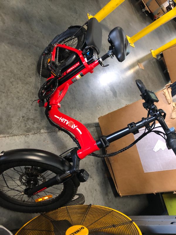 Photo 3 of ***USED***HITWAY Electric Bike for Adults, 20" Fat Tire E Bike 750W 20MPH Removable Folding Electric Bike, 48V/14Ah Battery 55-120KM,All Terrain tire Electric Bicycles
