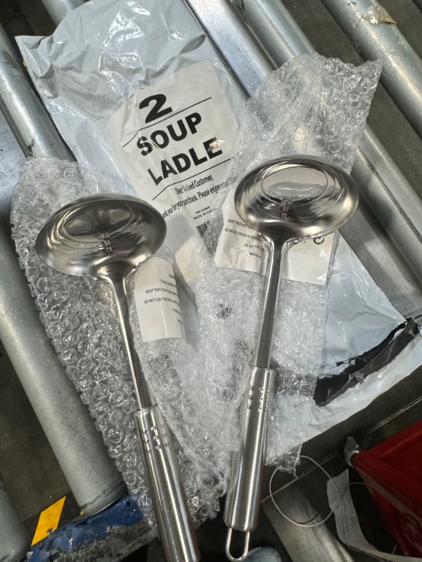 Photo 3 of ***USED***Simpli-Magic 79311 Stainless Steel Soup Ladle, 2 Count Bundle, Stainless Steel, Pack of 1, 2 Count)