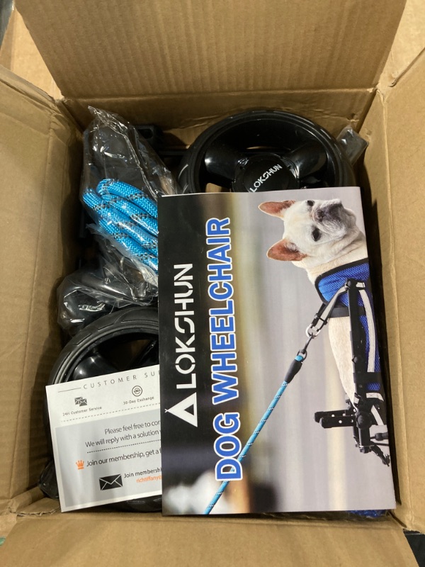 Photo 1 of ***USED****Lokshun 2024 Upgraded Dog Wheelchair for Back Legs Small Wheelchair for Dogs with Disabled Hind Legs Walking Adjustable Dog Carts with Heavy Duty Wheels & Patented (M)