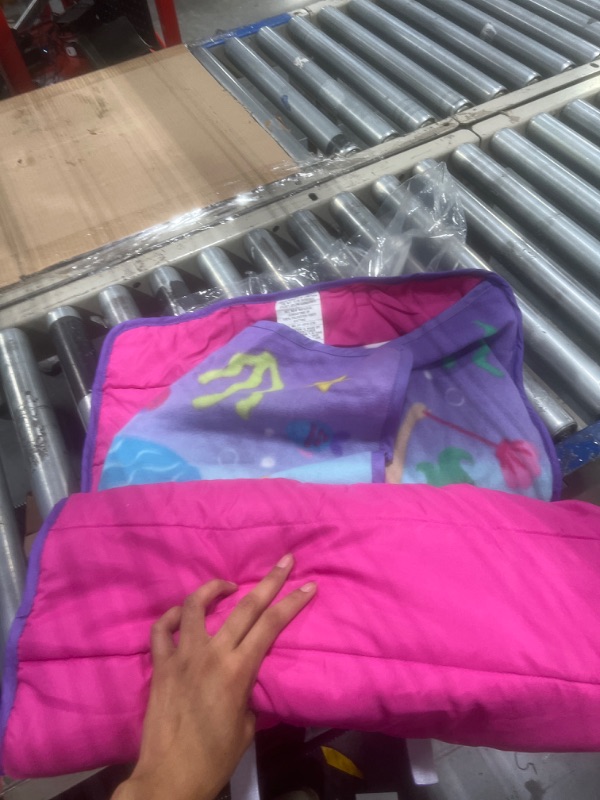 Photo 1 of ***USED***Baby Boom Funhouse Mermaid Kids Nap Mat Set – Includes Pillow and Fleece Blanket – Great for Girls Napping during Daycare or Preschool - Fits Toddlers, Pink + Purple
