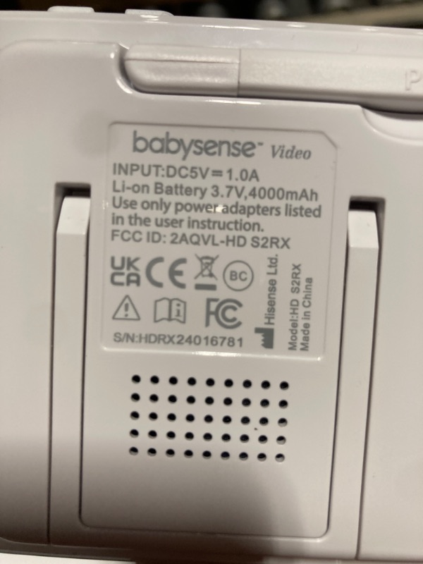 Photo 5 of ***new factory packaging still intact*** Babysense 5" HD Split-Screen Baby Monitor, Video Baby Monitor with 2 Cameras and Audio, Night Light, 960ft Range, Two-Way Audio, 4X Zoom, Night Vision, 4000mAh Battery